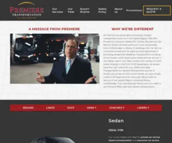 Premierelimo.com(Limos, Transportation Service, Charter Buses) Screenshot