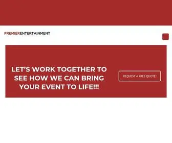 Premierentertainmentatlanta.com(Premier Entertainment Atlanta) Screenshot