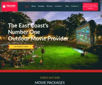 Premiereoutdoormovie.com(#1 Outdoor Movie Screen Rental and Events Company) Screenshot