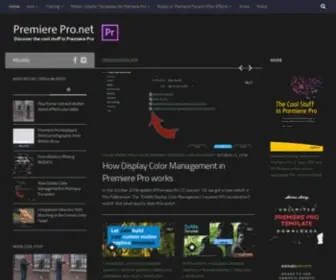 Premierepro.net(Discover the cool stuff in Premiere Pro) Screenshot