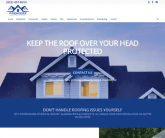 Premiereroofingnc.com(Premiere Roofing & Gutters) Screenshot