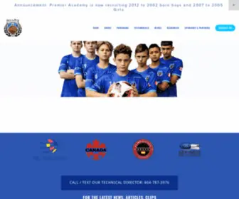 Premieresocceracademy.ca(Premier Soccer Academy) Screenshot