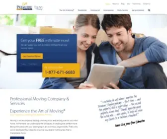 Premierevanlines.com(Moving Company) Screenshot