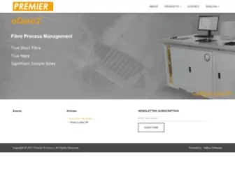 Premierevolvics.com(Online Clearing and Monitoring products for the textile industry) Screenshot