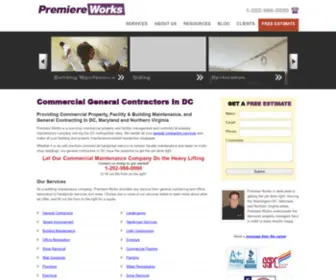 Premiereworks.com(Commercial Property Maintenance Company) Screenshot