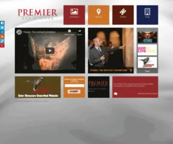Premierexhibitions.com(Premier Exhibitions) Screenshot