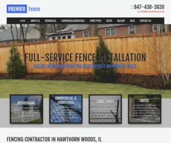 Premierfences.biz(Fence Installation) Screenshot