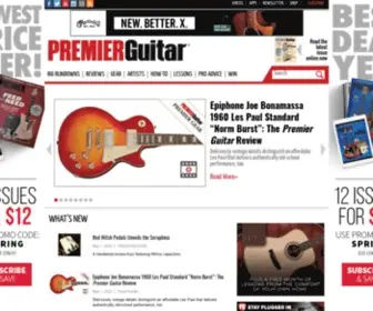 Premierguitar.com(Premier Guitar) Screenshot