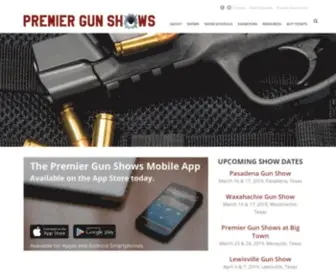 Premiergunshows.com(All Roads in Texas Lead to a Premier Gun Show) Screenshot