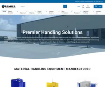 Premierhandling.com(Material Handling Supply Chain Manufacturer) Screenshot