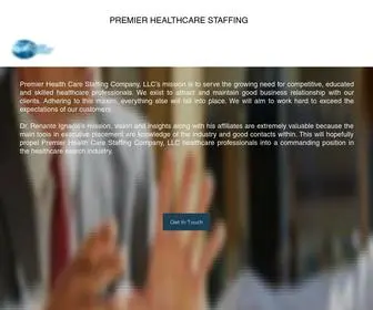 Premierhcstaffing.com(Premier Healthcare Staffing) Screenshot