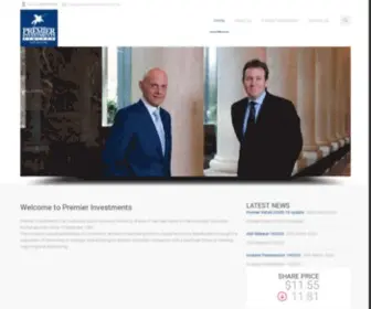 Premierinvestments.com.au(Premier Investments) Screenshot