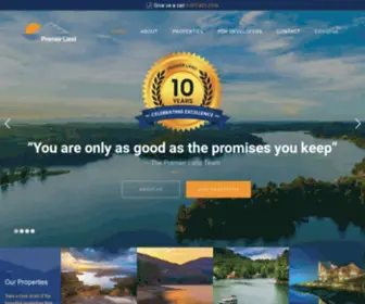 Premierland.com(The Leading Premier Land Site on the Net) Screenshot