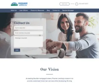Premierlends.com(Boulder Mortgage Brokers & Home Loan Underwriting) Screenshot