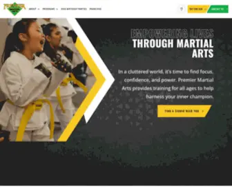 Premiermartialarts.com(Martial Arts) Screenshot