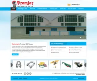 Premiermillstores.com(Ahmedabad Gujarat India) Screenshot