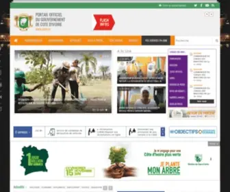 Premierministre.ci(Cote d'Ivoire) Screenshot