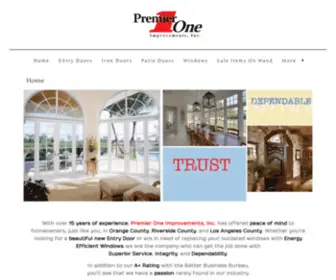 Premieroneimprovements.com(Premier One Improvements) Screenshot
