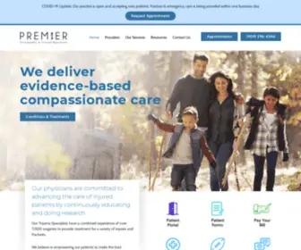 Premierortho.org(Orthopedic Surgeons Pomona) Screenshot