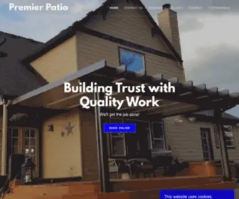 Premierpatio.com(Patio Cover) Screenshot
