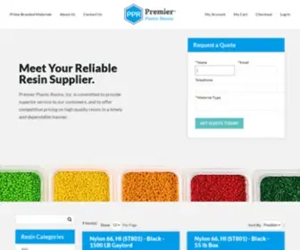 Premierplasticresins.com(Plastic Resin Supplier) Screenshot