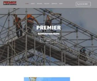 Premierscaffoldsolutions.com(The Made in USA ProSeries) Screenshot