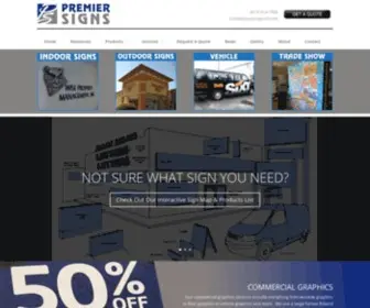 Premiersignsfl.com(Custom Sign Company) Screenshot