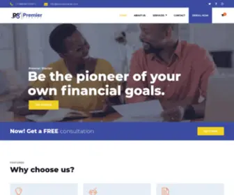 Premierstarter.com(Be the pioneer of your own financial goals) Screenshot