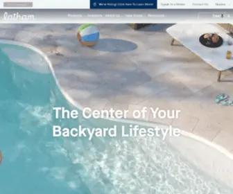 Premierswimmingpoolproducts.com(Latham Pools) Screenshot