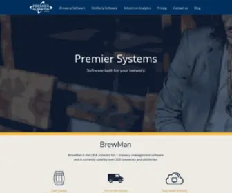 Premiersystems.com(Premier Systems develops Brewery and Distillery Management Software including our flagship product) Screenshot