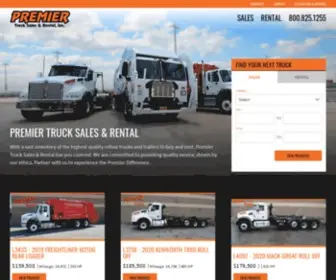 Premiertrucksales.com(Premier Truck Sales & Rental) Screenshot