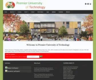 Premieruniversityoftechnology.com(Premier University Of Technology) Screenshot