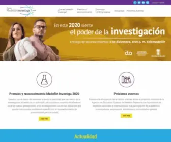 Premiosinvestigacionmedellin.org(Medellín Investiga) Screenshot