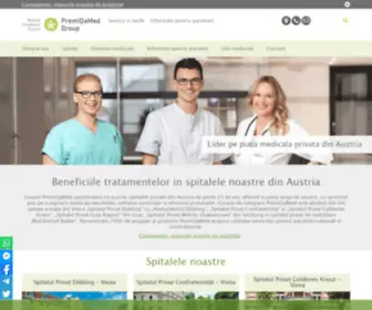 Premiqamed.ro(Principalele spitale private din Austria) Screenshot