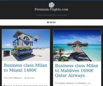 Premium-Flights.com(Cheap Business Class Flights) Screenshot