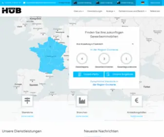 Premium-Gewerbeparks.com(Gewerbeimmobilien in Frankreich) Screenshot