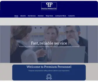 Premium-Personnel.co.uk(Premium Personnel) Screenshot