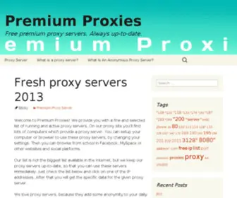 Premium-Proxies.com(Premium Proxies) Screenshot