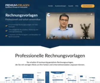 Premium-Vorlagen.de(8 hochwertig gestaltete Rechnungsvorlagen) Screenshot