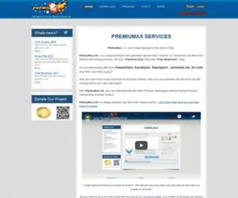 Premiumax.net(Service premium link generator) Screenshot