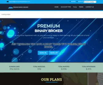 Premiumbinarybroker.com(Premium Binary Broker) Screenshot