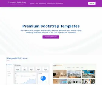 Premiumbootstrap.com(Premium Twitter Bootstrap Themes) Screenshot