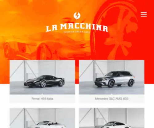 Premiumcarsbern.ch(La Macchina bietet verschiedene Traumautos zur Miete an. Der Vorteil bei La Macchina) Screenshot