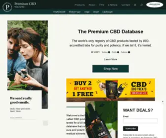 Premiumcbd.com(Premium CBD) Screenshot