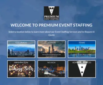 Premiumeventstaffing.com(Event Staffing Agency for Parties) Screenshot