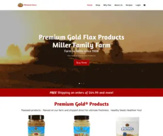PremiumGoldflax.com(Premium Gold Flax) Screenshot