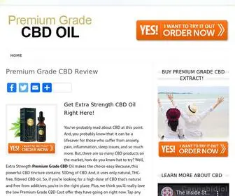 PremiumGradecbd.org(Premium Grade CBD Oil) Screenshot