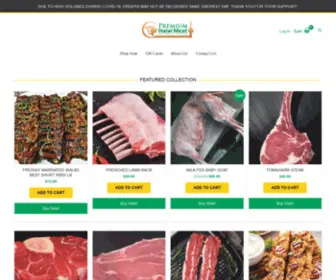 Premiumhalalmeat.ca(Premium Halal Meat) Screenshot