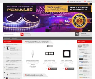 Premiumled.pl(Hurtownia Oświetlenia i sklep LED w Warszawie Al) Screenshot