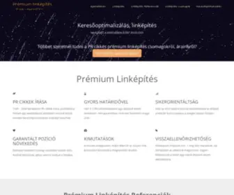 Premiumlinkepites.hu(Prémium) Screenshot
